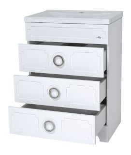 Напольная тумба под раковину Misty Лейла 70см белый